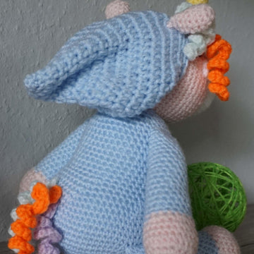 Amigurumi Häkelanleitung schlafendes Einhorn