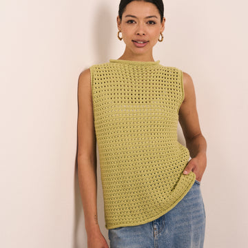 Wilhelmine Top in MODE at Rowan Cotton DK