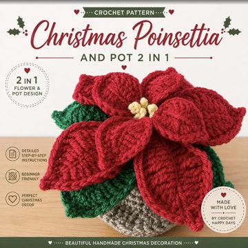 Poinsettia and Pot