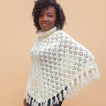 Floral Bloom Poncho Crochet Pattern
