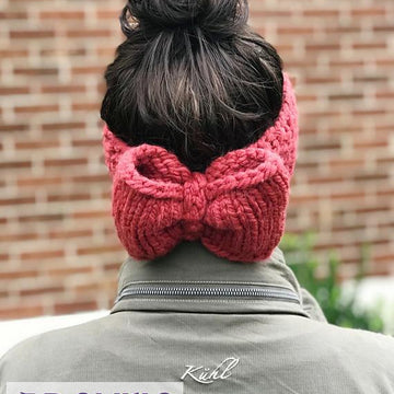 Giant Bow Ear Warmer