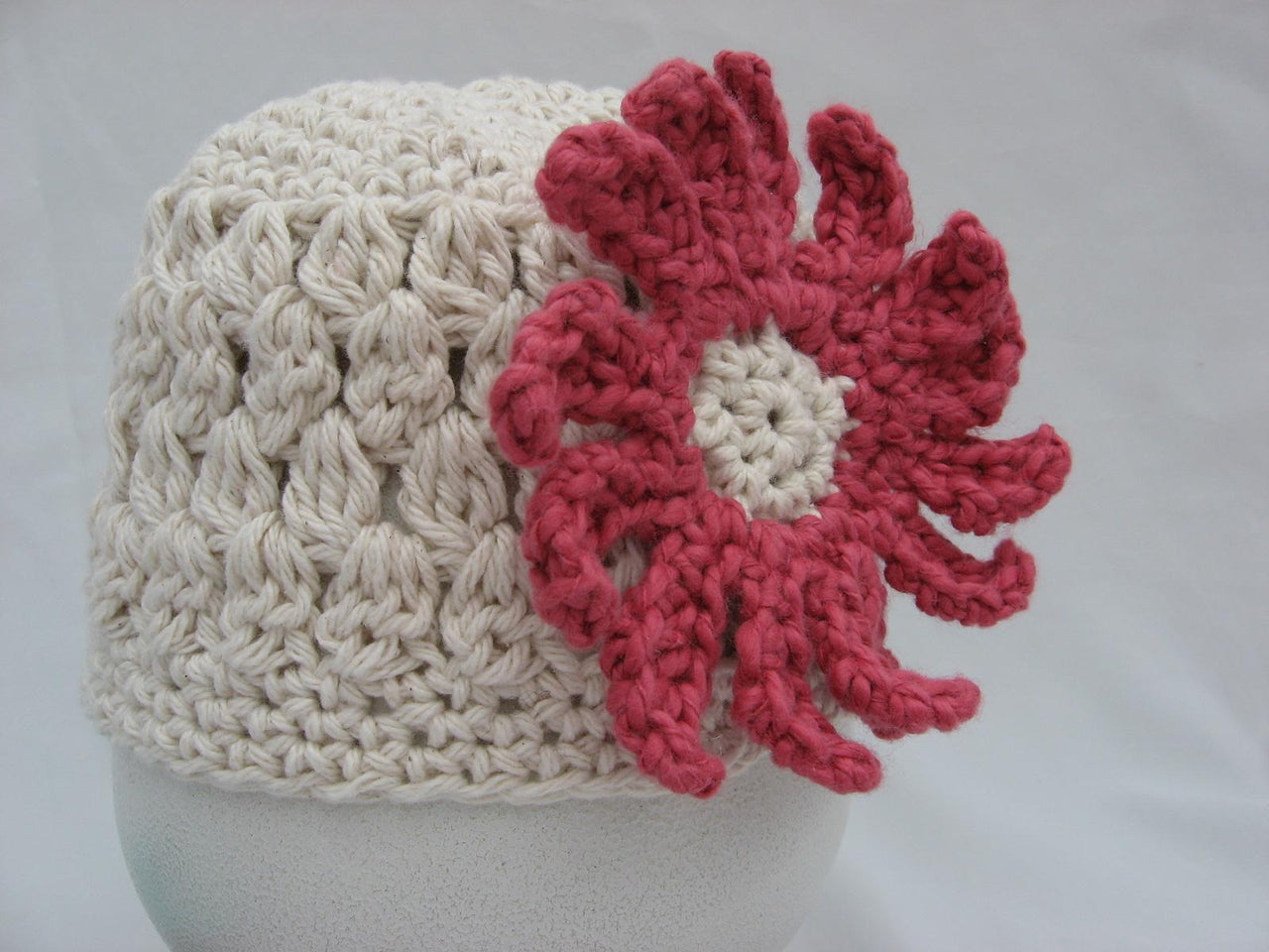 Openweave Puff Stitch Beanie