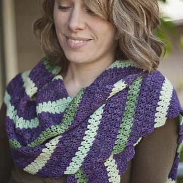 Diagonally Scarf and Shawl