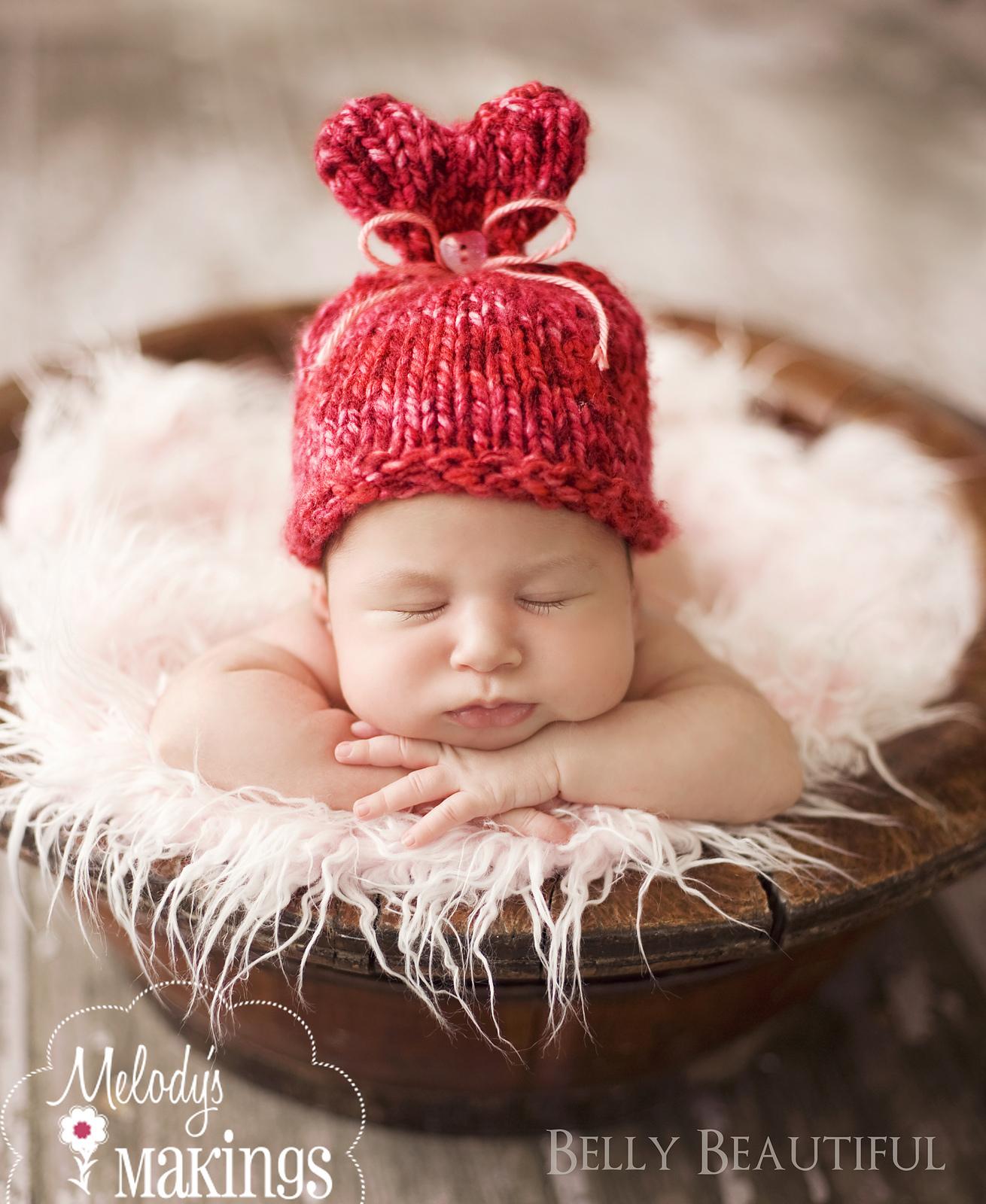 Little Sweet Heart Hat Pattern