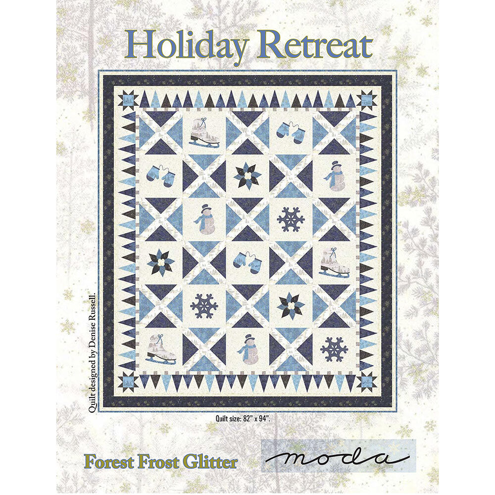 Moda Fabrics Holiday Retreat Quilt - Downloadable PDF