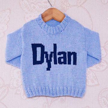 Intarsia - Dylan Moniker Chart - Childrens Sweater