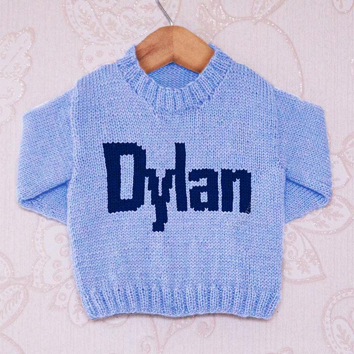 Intarsia - Dylan Moniker Chart - Childrens Sweater
