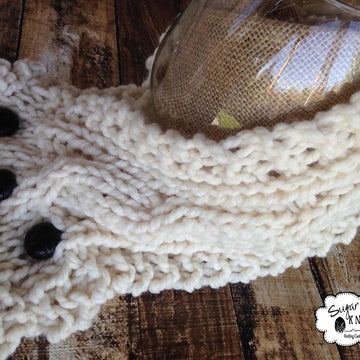 Cabled Knit Cowl