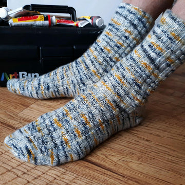 Speckled Cable Socks