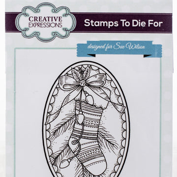 Creative Expressions Stamps To Die For By Sue Wilson - Angelina's Christmas Stocking