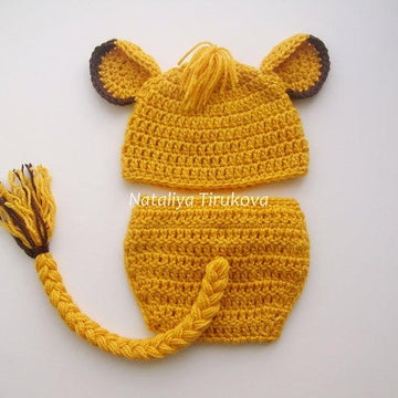 Simba Lion Baby Hat and Diaper Cover