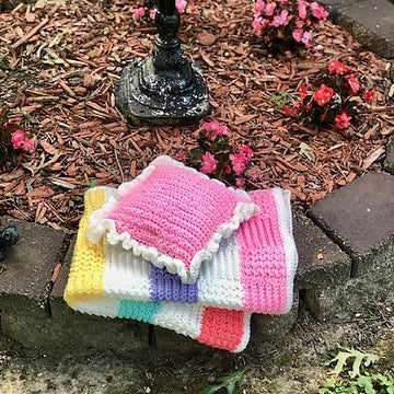 Pretty Patches Pillow Blanket