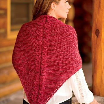 Easy Cranberry Shawl
