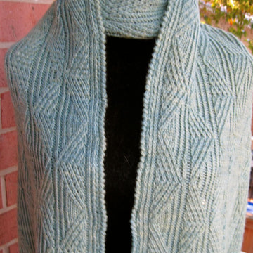 Mandelbrot Twist Stitch Shawl