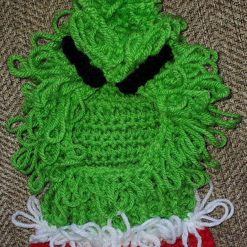 Grinch Inspired Dog Hood