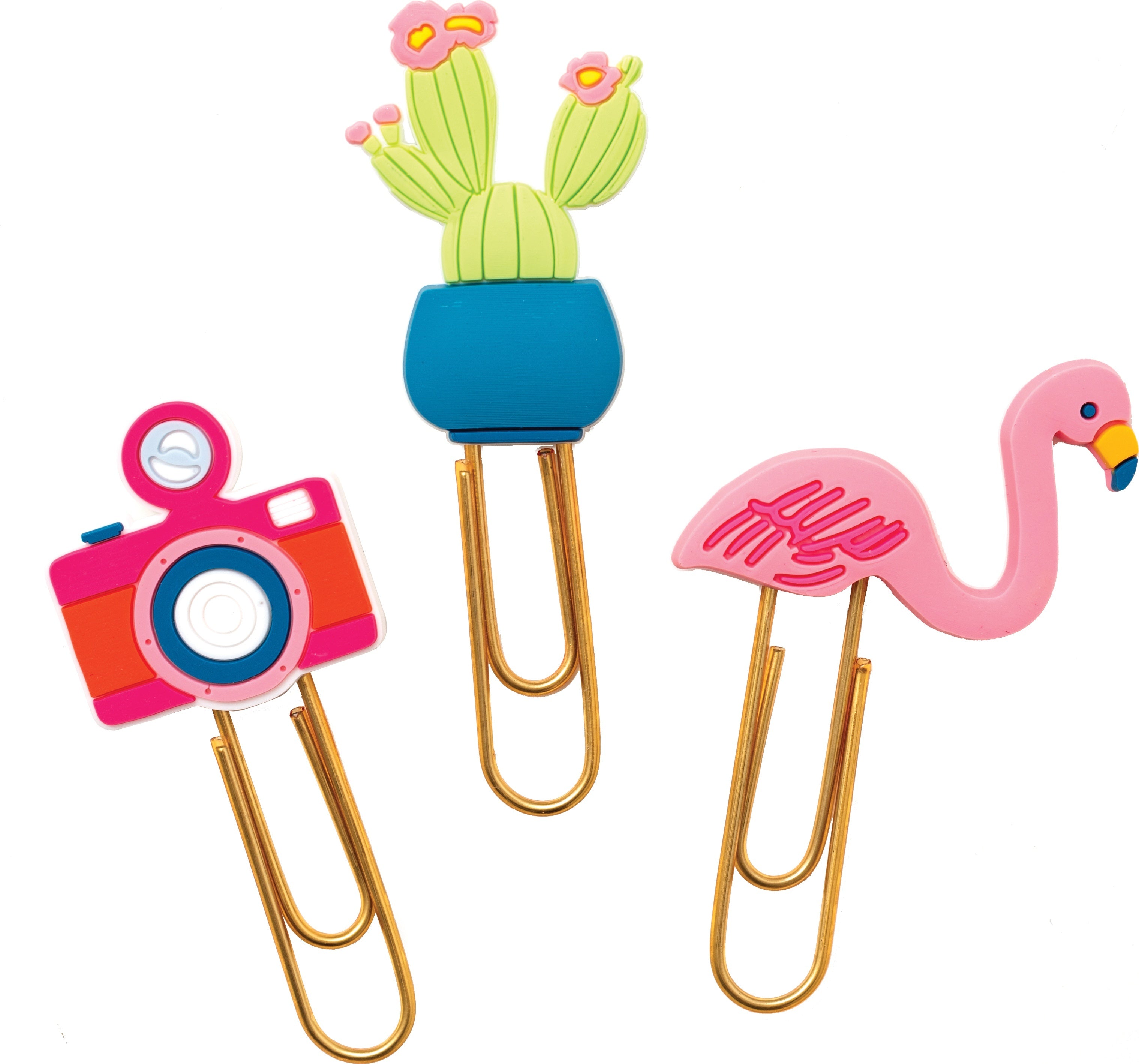 American Crafts Dear Lizzy Here & Now Paper Clips 5/Pkg - 620458