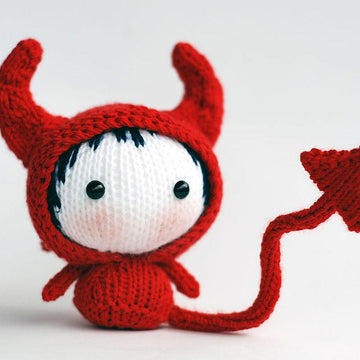 Red Devil Doll. Toy from the Tanoshi series.