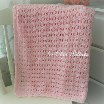 Cluster Flowers Blanket and Hat Baby Set