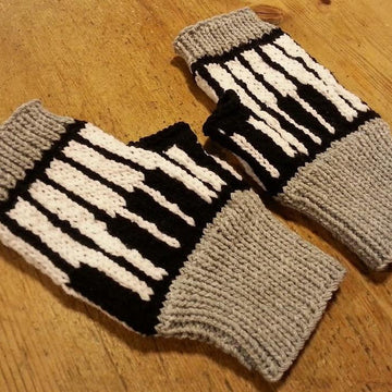 Piano Fingerless Gloves