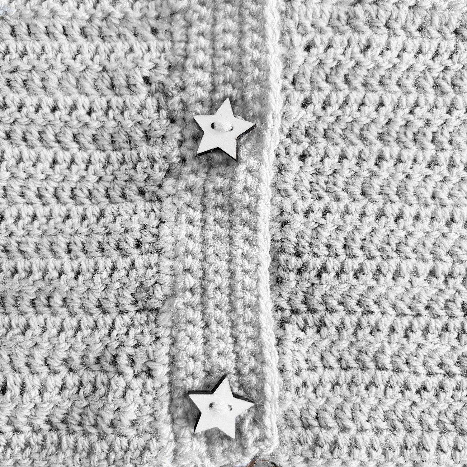 Simple Crochet Baby Cardigan - 0001