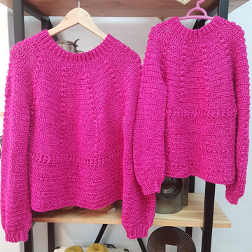 Sweater Pili Set Mommy and Me