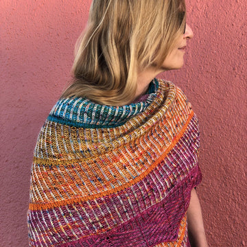 Rainbrioche Shawl