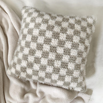 Balanced Checkered Pillow Cover