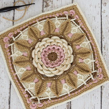 Desert Rose Afghan Square