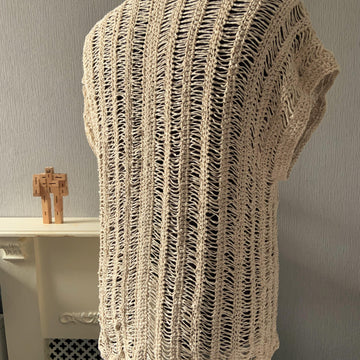Crochet Drop Stitch Sleeveless Shirt