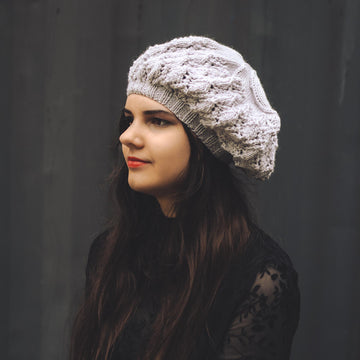 Lattice Beret Knitting Pattern