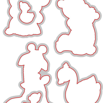 Uniquely Creative Metal Dies - Hey Mama Critter Cuddles