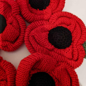 Large Yarn Bombing Poppy