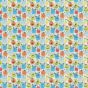 Cricut Patterned Premium Vinyl Sampler 12"X12" 6/Pkg - Monsters, Inc. -Removable