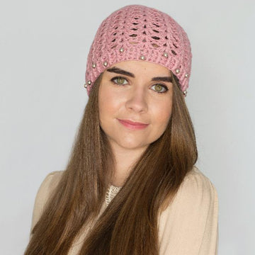 Pearly Rose Vintage Hat