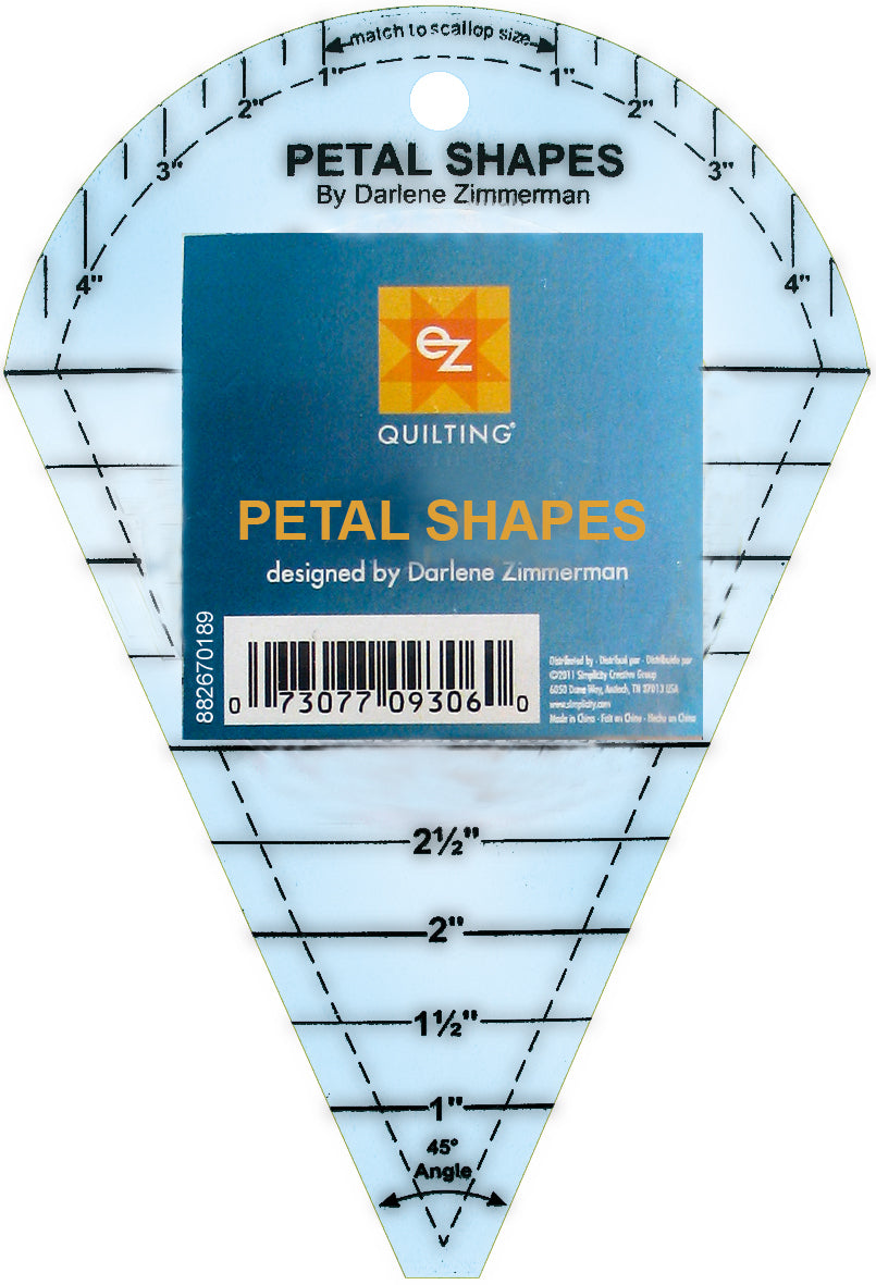 EZ International Petal Shapes Acrylic Template