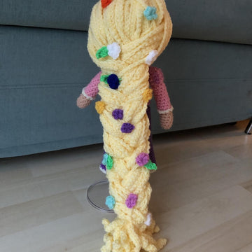 Rapunzel amigurumi doll