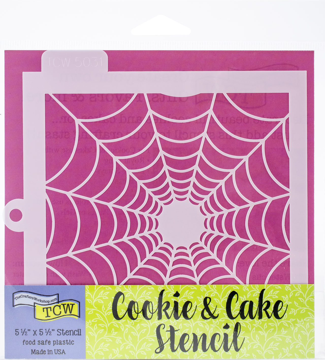 The Crafter's Workshop Crafter's Workshop Cookie & Cake Stencils 5.5"X5.5" - Spider's Web