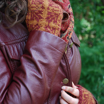 Maple Fall Fingerless Gloves