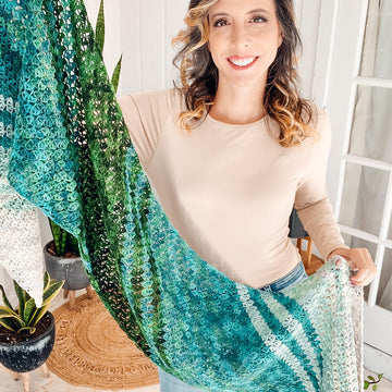 On The Bias Suzette Shawl