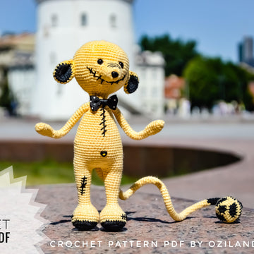 Toxic rat amigurumi doll