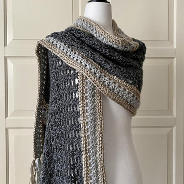 Easy Crochet Scarf Shawl Pattern: Easy-Pleaser Scarf Shawl