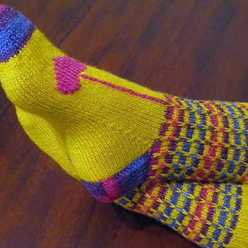 Hippie Heart Socks