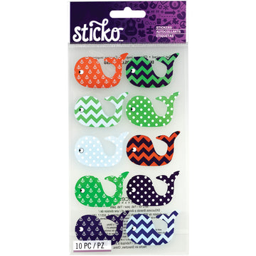 Sticko Stickers - Patterned Whales