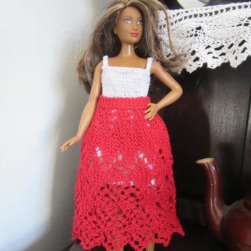 1:12th and 1:6th scale Ladies Christmas dress