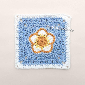 Strawberry Flower Granny Square