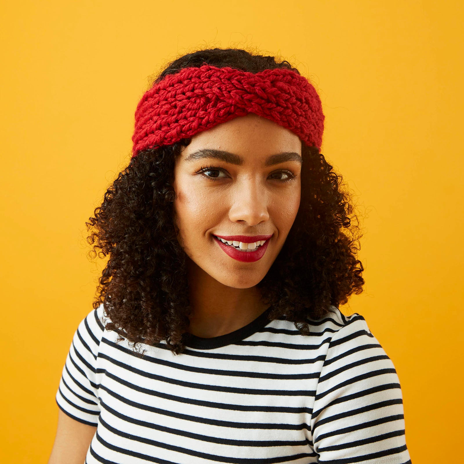 Funky Chunky Headbands - Free Knitting Pattern For Women in Paintbox Yarns Simply Super Chunky