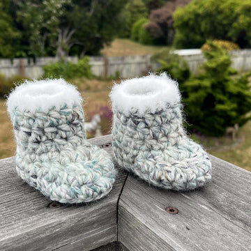 Surfer Baby Crochet Booties