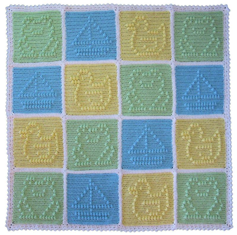 Boy Popcorn Patchwork Blankie