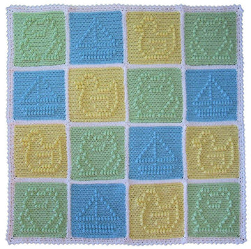 Boy Popcorn Patchwork Blankie