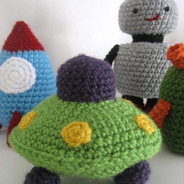 Robots, Rockets and UFO's Amigurumi Pattern Set